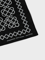 Neighborhood - Line Pattern Bandana in Black