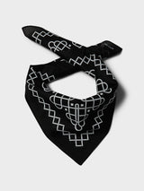 Neighborhood - Line Pattern Bandana in Black