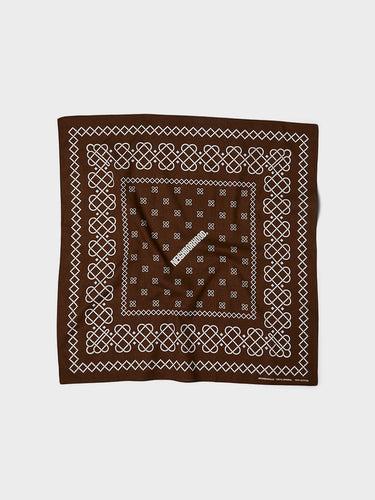 Neighborhood - Line Pattern Bandana in Brown