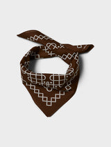 Neighborhood - Line Pattern Bandana in Brown