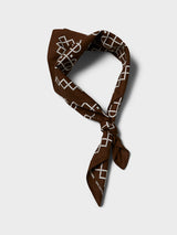 Neighborhood - Line Pattern Bandana in Brown