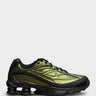 Nike - Shox Ride 2 Sneakers in Black/Black, Olive Flake and Metallic Silver