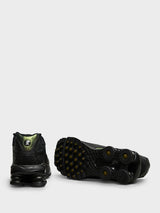 Nike - Shox Ride 2 Sneakers in Black/Black, Olive Flake and Metallic Silver