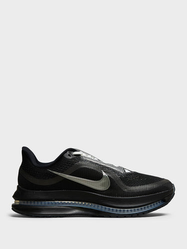 Nike - Pegasus Premium SP Sneakers in Black, Metallic Silver and White