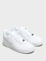 Nike - Air Force 1 Low Retro PRM Sneakers in White, White and Black