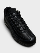 Nike - Air Max 95 Big Bubble Leather QS Sneakers in Triple Black