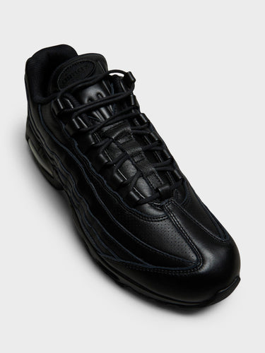 Nike - Air Max 95 Big Bubble Leather QS Sneakers in Triple Black
