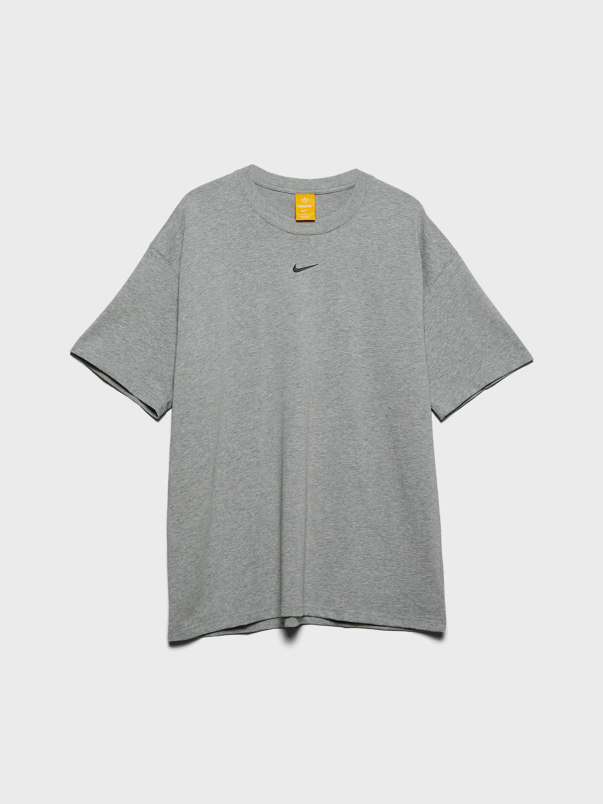 Nike - NOCTA Big Body CS T-Shirt in Dark Grey Heather, Matte Silver and Black