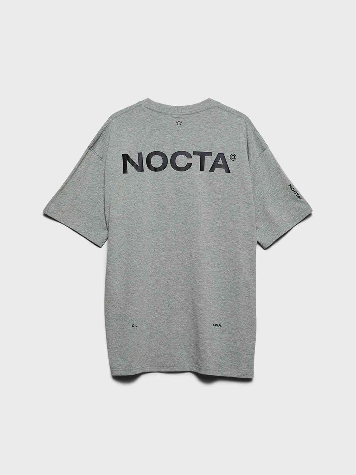 Nike - NOCTA Big Body CS T-Shirt in Dark Grey Heather, Matte Silver and Black