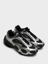 Nike - Women's Air Max Muse Sneakers in Black and Silver Metallic