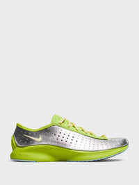 Nike - W Air Superfly Sneakers in Cyber Lemon, Skylight and Metallic Silver