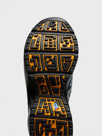 Nike - Air Max SNDR Sneakers in Canyon Gold, Deep Ocean-Lt Smoke Grey, Speed Yellow and White