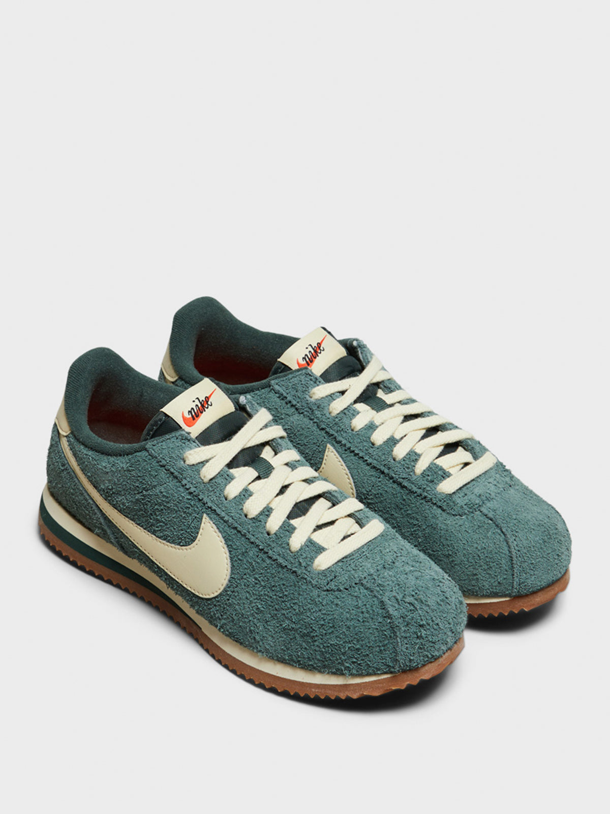 Nike - Cortez Vintage Suede Sneakers in Vintage Green, Gum Medium Brown and Muslin