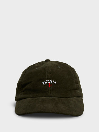 Noah - Moleskin 6-Panel Hat in Olive