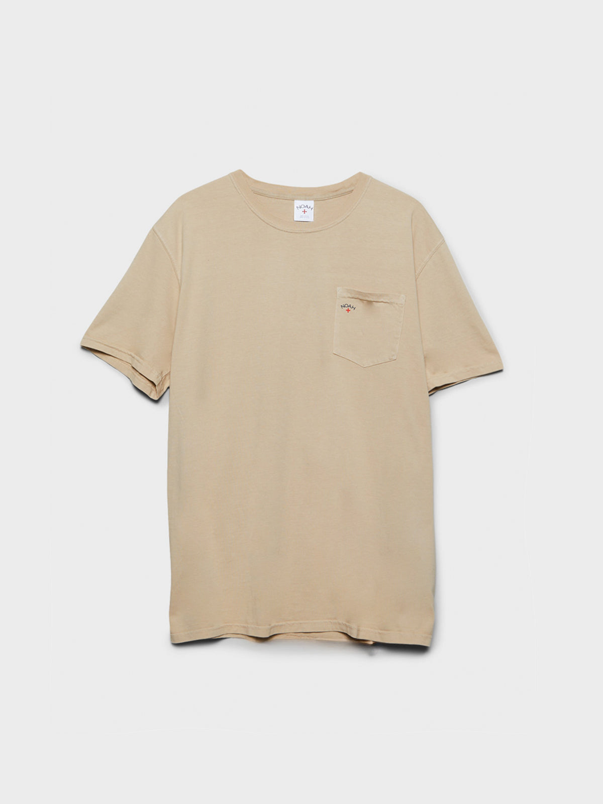 Noah - Core Logo Pocket T-Shirt in Sand