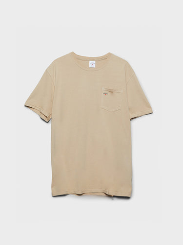 Noah - Core Logo Pocket T-Shirt in Sand