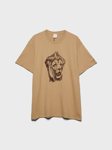 Noah - Lion Head T-Shirt in Sand