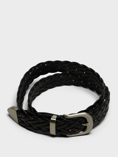 Noah - Braided Belt in Black
