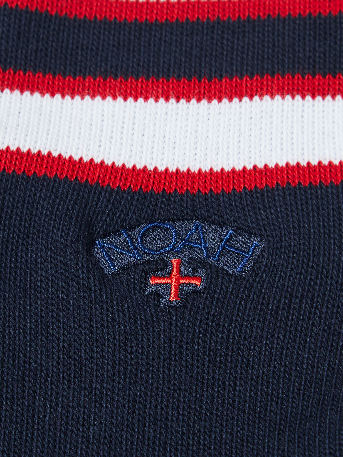 Noah - Striped Sock in Blue, Red and White