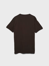 Noah - Core Logo Pocket T-Shirt in Dark Brown