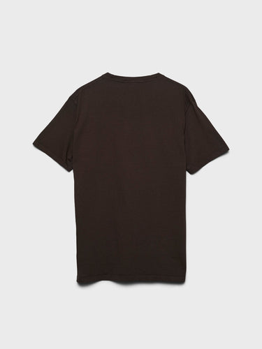 Noah - Core Logo Pocket T-Shirt in Dark Brown