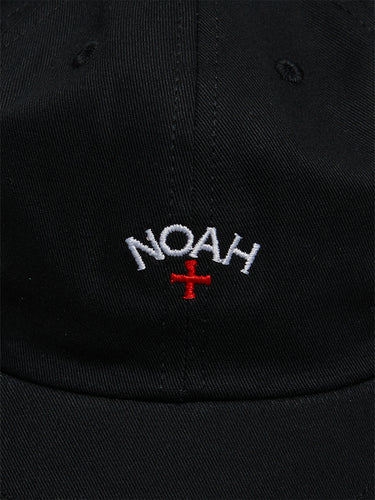 Noah - Core Logo 6-Panel Cap in Black