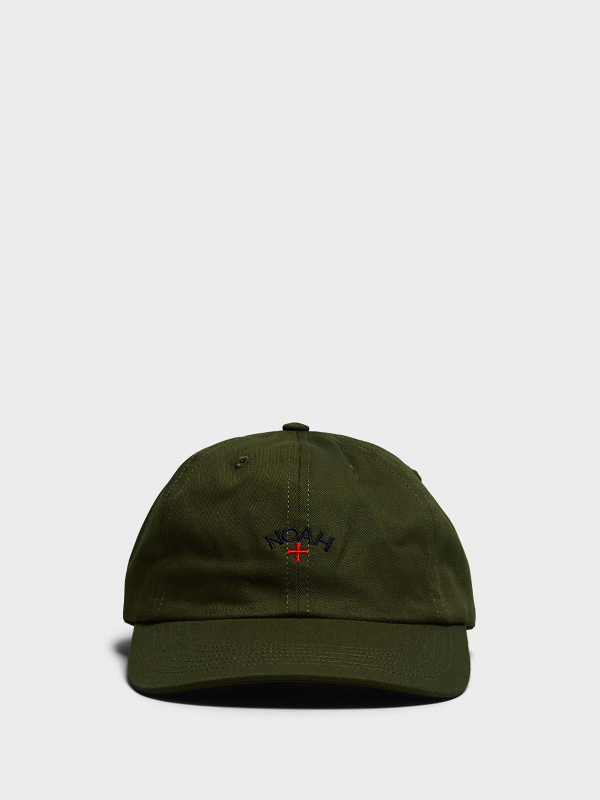 Noah - Core Logo 6-Panel Cap in Olive