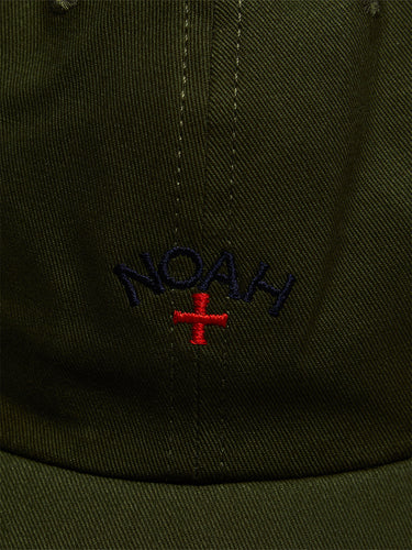 Noah - Core Logo 6-Panel Cap in Olive