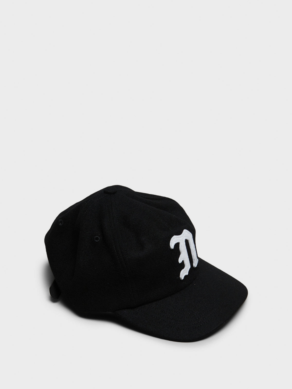 Noah - Melton 5-Panel Cap in Black