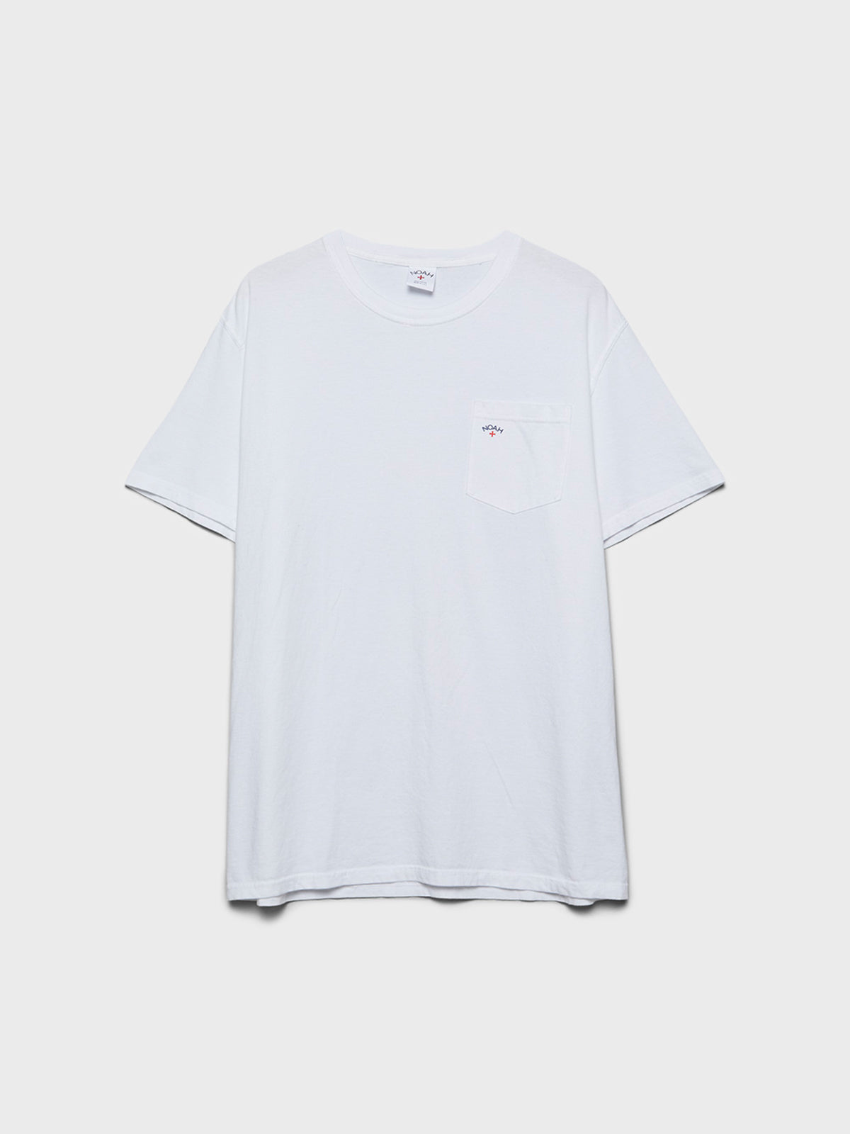 Noah - Core Logo Pocket T-Shirt in White