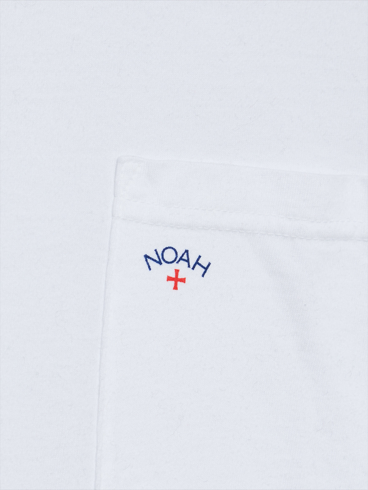 Noah - Core Logo Pocket T-Shirt in White