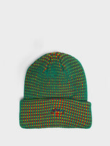 Noah - Tri-Color Beanie in Tri-Color Green/Yellow/Red