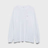 Noah - Long Sleeve Core Logo Pocket T-Shirt in White