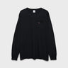 Noah - Long Sleeve Core Logo Pocket T-Shirt in Black