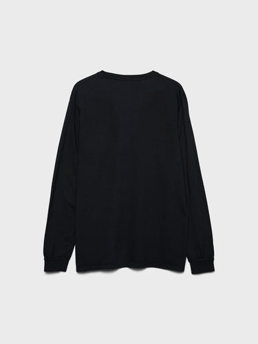 Noah - Long Sleeve Core Logo Pocket T-Shirt in Black