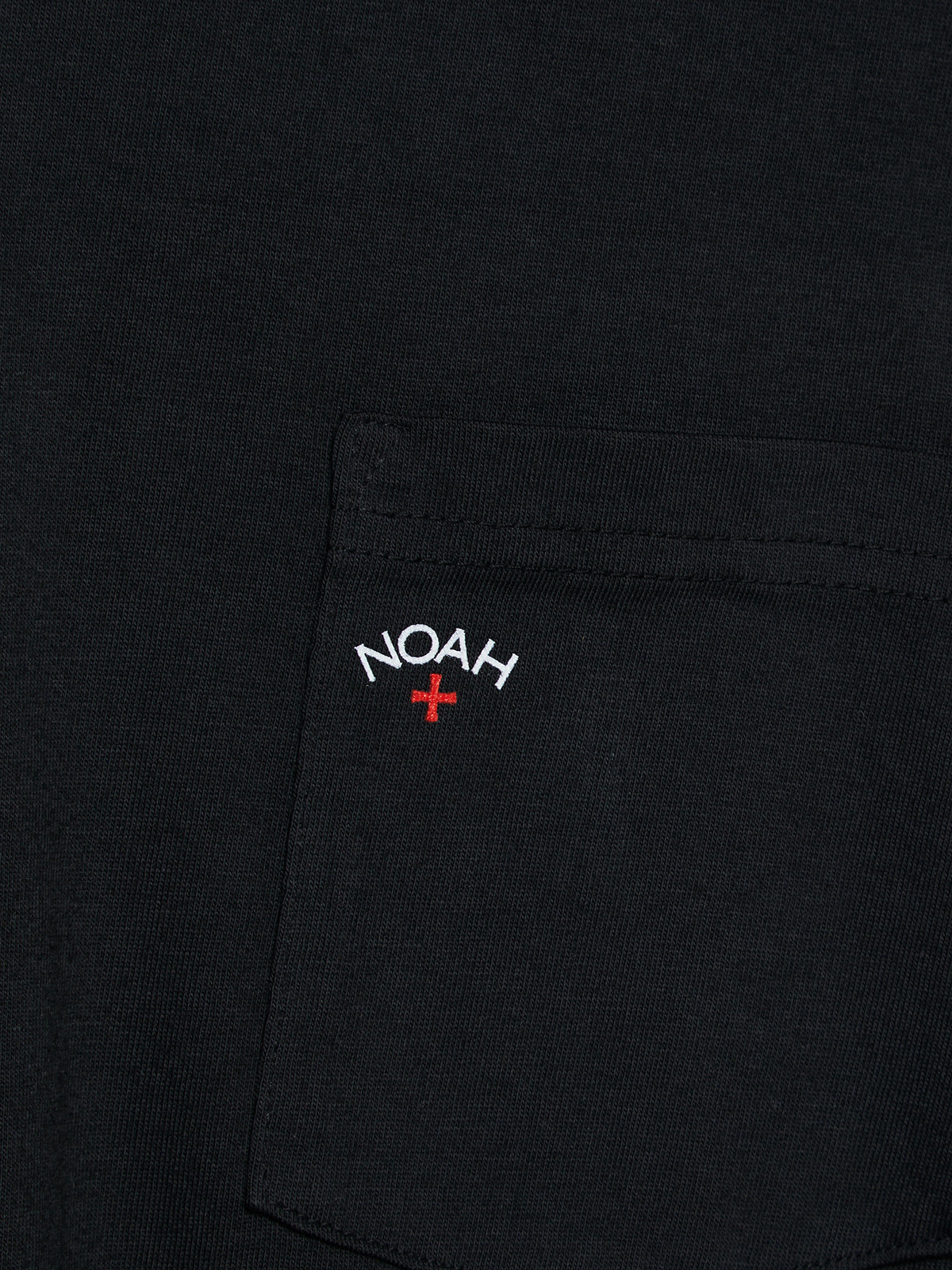 Noah - Long Sleeve Core Logo Pocket T-Shirt in Black