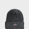 Noah - Tri-Color Beanie in Black and Heather Grey