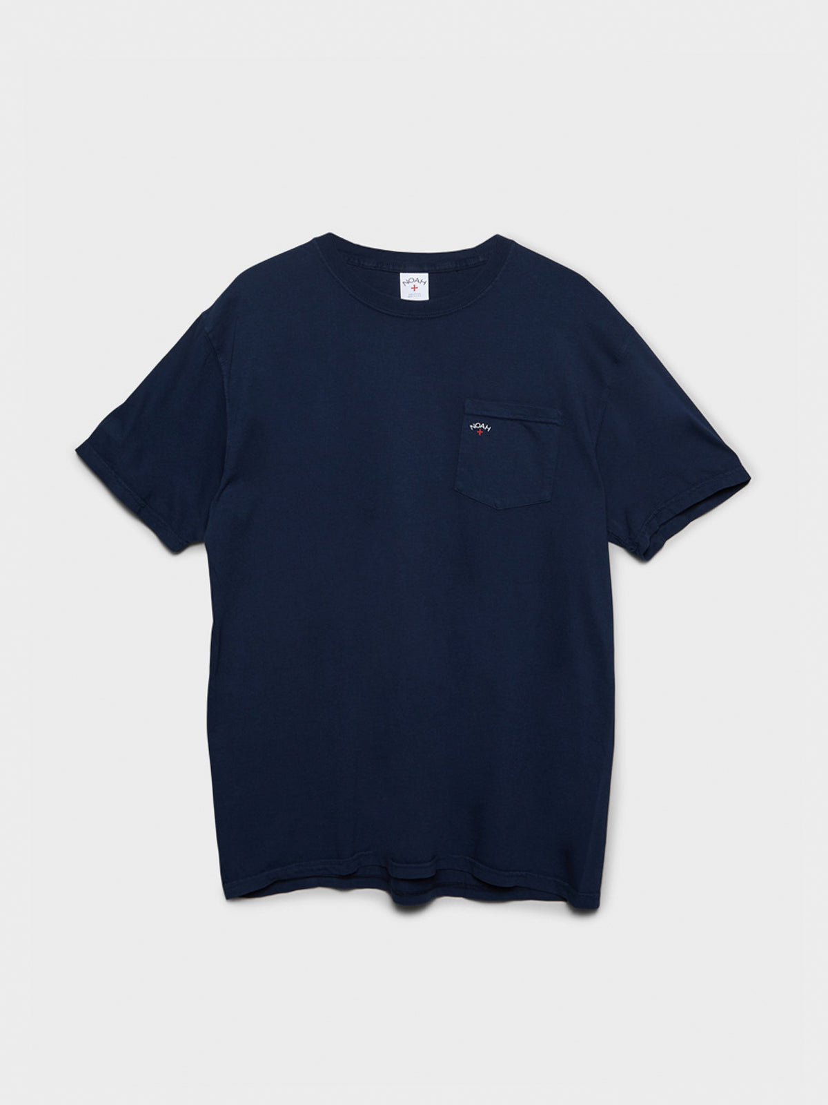 Noah - Core Logo Pocket T-Shirt in Navy