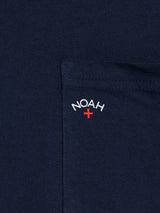 Noah - Long Sleeve Core Logo Pocket T-Shirt in Navy