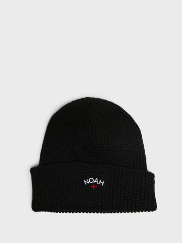 Noah - Core Logo Beanie in Black