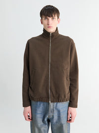Norse Projects - Hornidal Relaxed Organic Loopback Jacket in Delicioso Brown