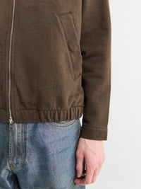 Norse Projects - Hornidal Relaxed Organic Loopback Jacket in Delicioso Brown