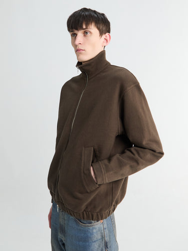 Norse Projects - Hornidal Relaxed Organic Loopback Jacket in Delicioso Brown