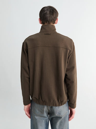 Norse Projects - Hornidal Relaxed Organic Loopback Jacket in Delicioso Brown