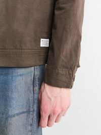 Norse Projects - Arresskov Compact Cotton Overshirt in Delicioso Brown