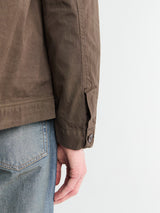 Norse Projects - Arresskov Compact Cotton Overshirt in Delicioso Brown