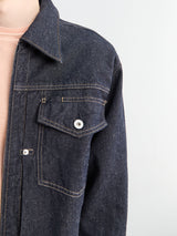 Norse Projects - Svendborg Broken Twill Cotton Linen Denim Jacket in Indigo