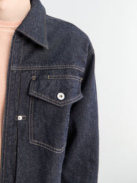 Norse Projects - Svendborg Broken Twill Cotton Linen Denim Jacket in Indigo