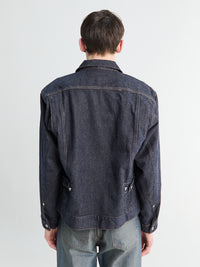 Norse Projects - Svendborg Broken Twill Cotton Linen Denim Jacket in Indigo