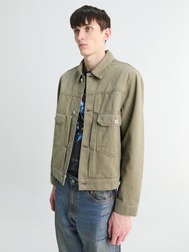 Norse Projects - Storadal Resist Dyed Twill II Jacket in Vetiver